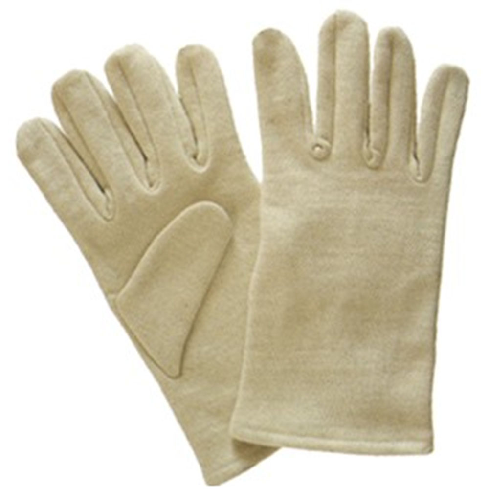 Jersey cotton Gloves natural with hemming