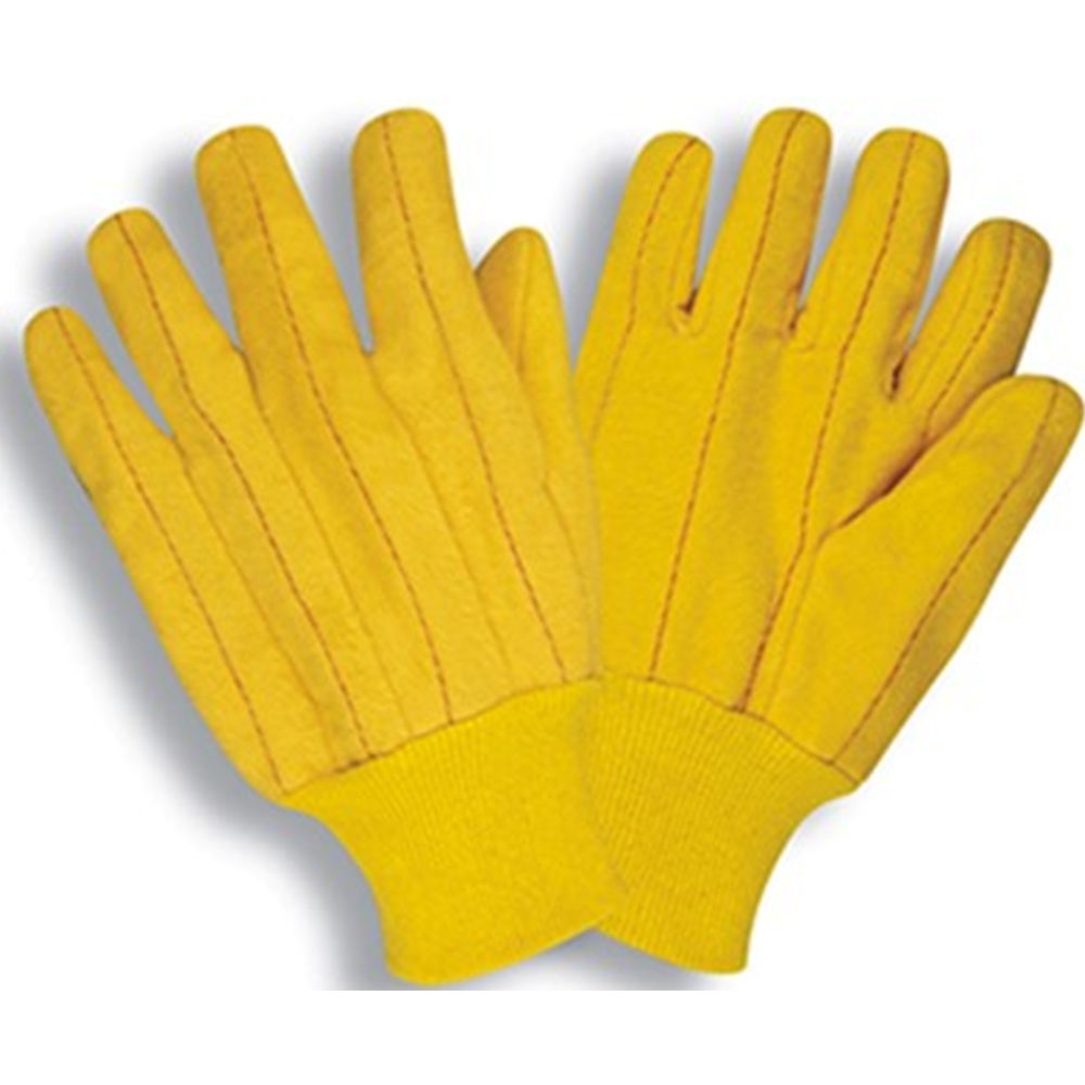 Yellow chore Gloves With Knit Wrist